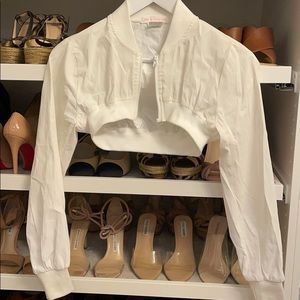 Cropped Reflective Jacket